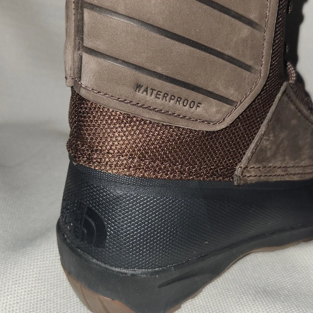 Women's Brown Waterproof Winter Lace-Up Boots